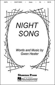 Night Song Two-Part choral sheet music cover Thumbnail